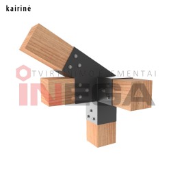 Kampinė - gegninė medinių konstrukcijų tvirtinimo jungtis, 4 jungčių Kampinė - gegninė medinių konstrukcijų tvirtinimo jungtis, 4 jungčių